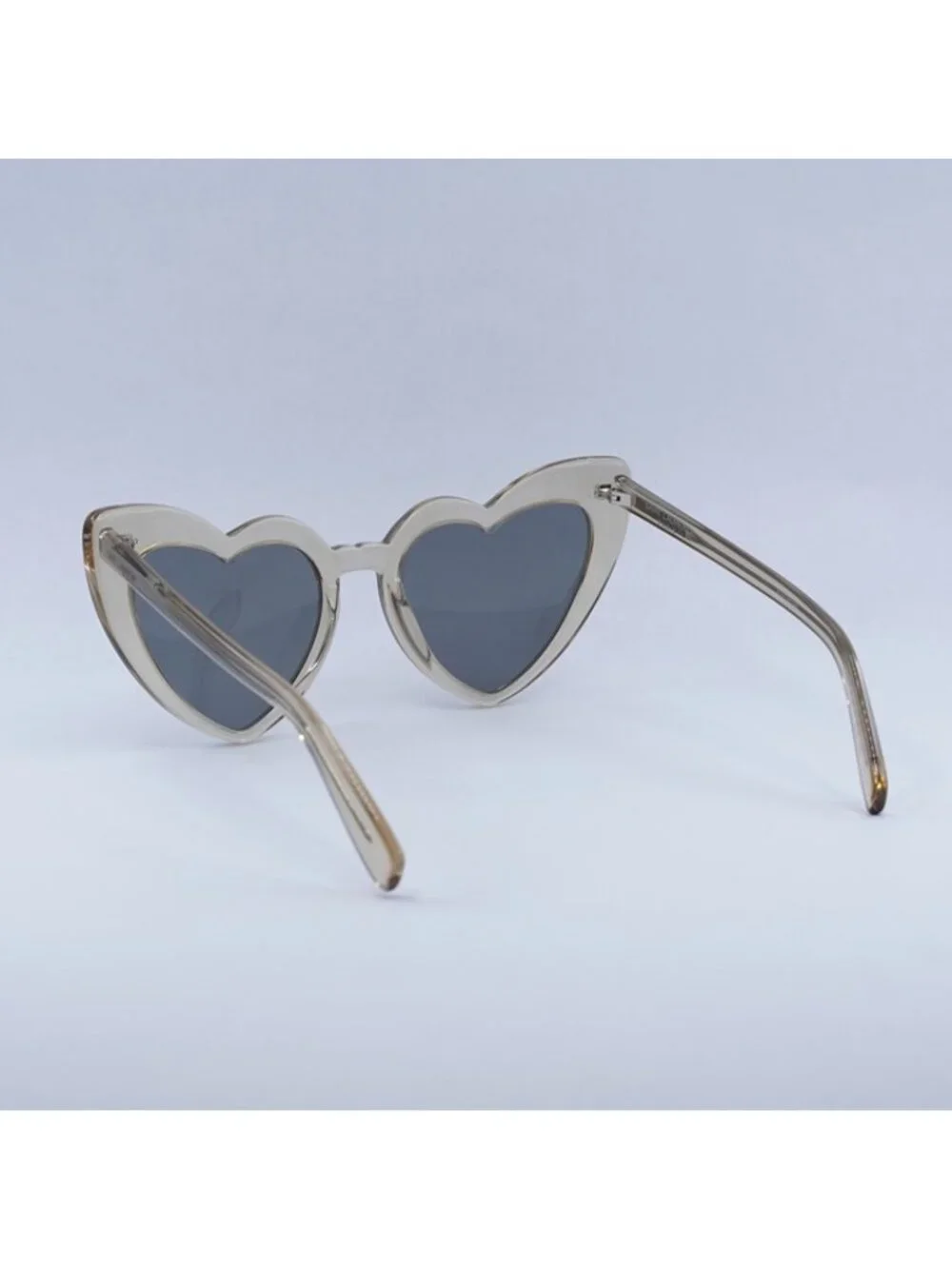 Saint Laurent SL181 LOU LOU 027 Sunglasses Transparent Nude Heart Frame